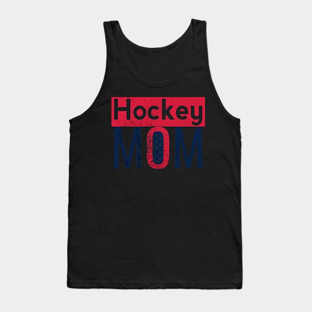 Hockey mom in Red and Blue Tank Top by M Dee Signs